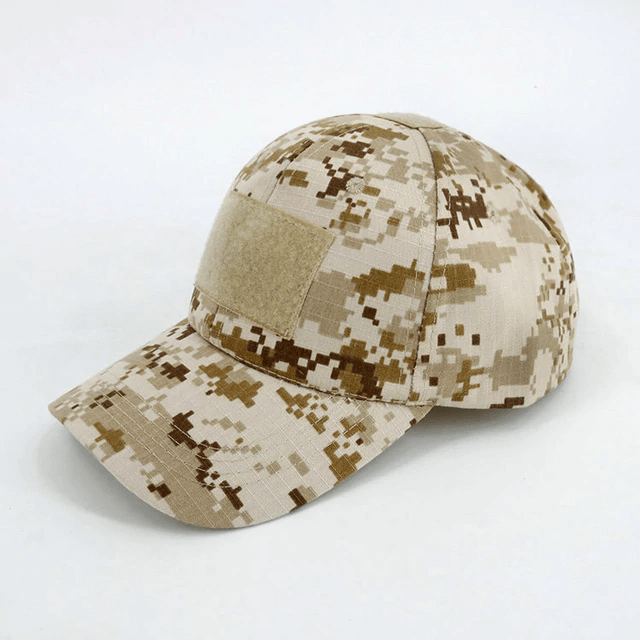 Boné Tático com Velcro 4BATTLE - Cor: Deserto