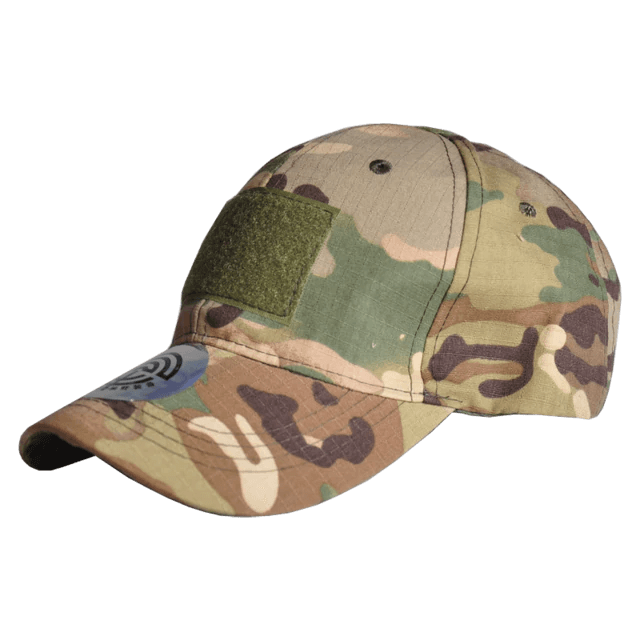 Boné Tático com Velcro 4BATTLE - Cor: Capitão Camuflado