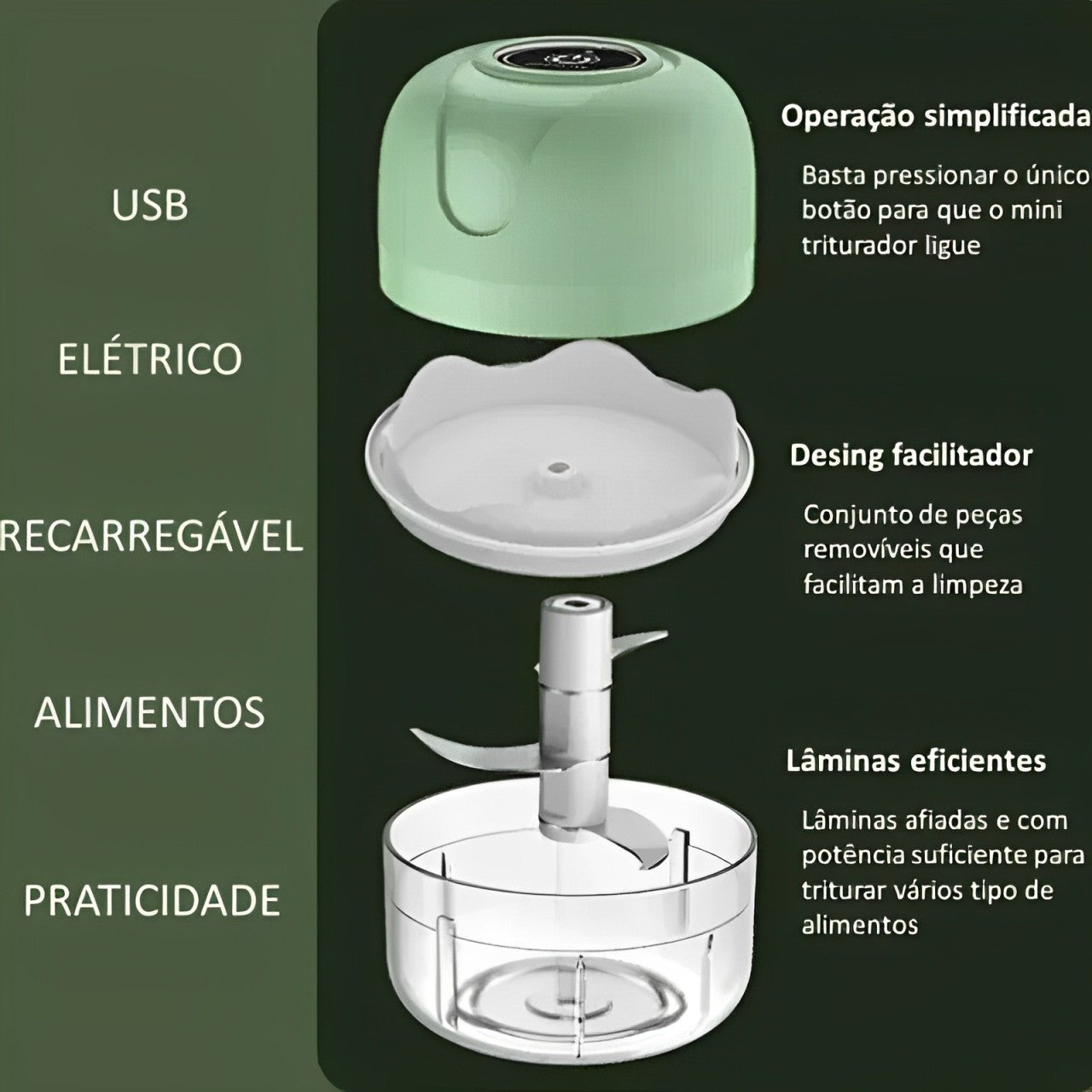 Mini Processador Portátil