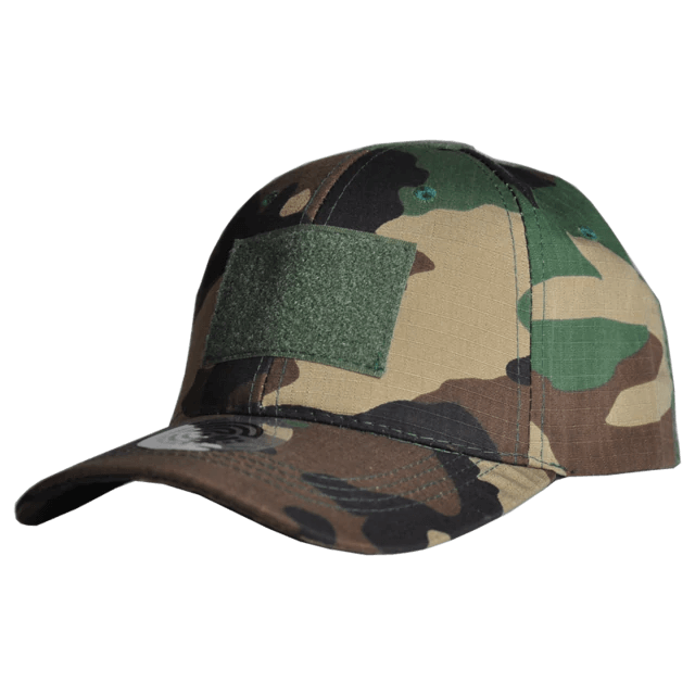Boné Tático com Velcro 4BATTLE - Cor: Floresta